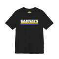 Canvays Retro Stripe T-Shirt — Bold Logo Tee