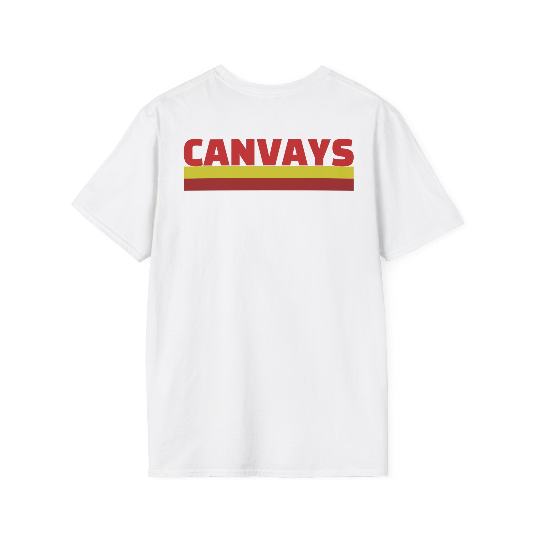 Heart Graphic T-Shirt — Retro Red & Lime Layered Heart Tee