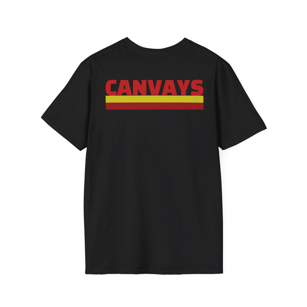Heart Graphic T-Shirt — Retro Red & Lime Layered Heart Tee