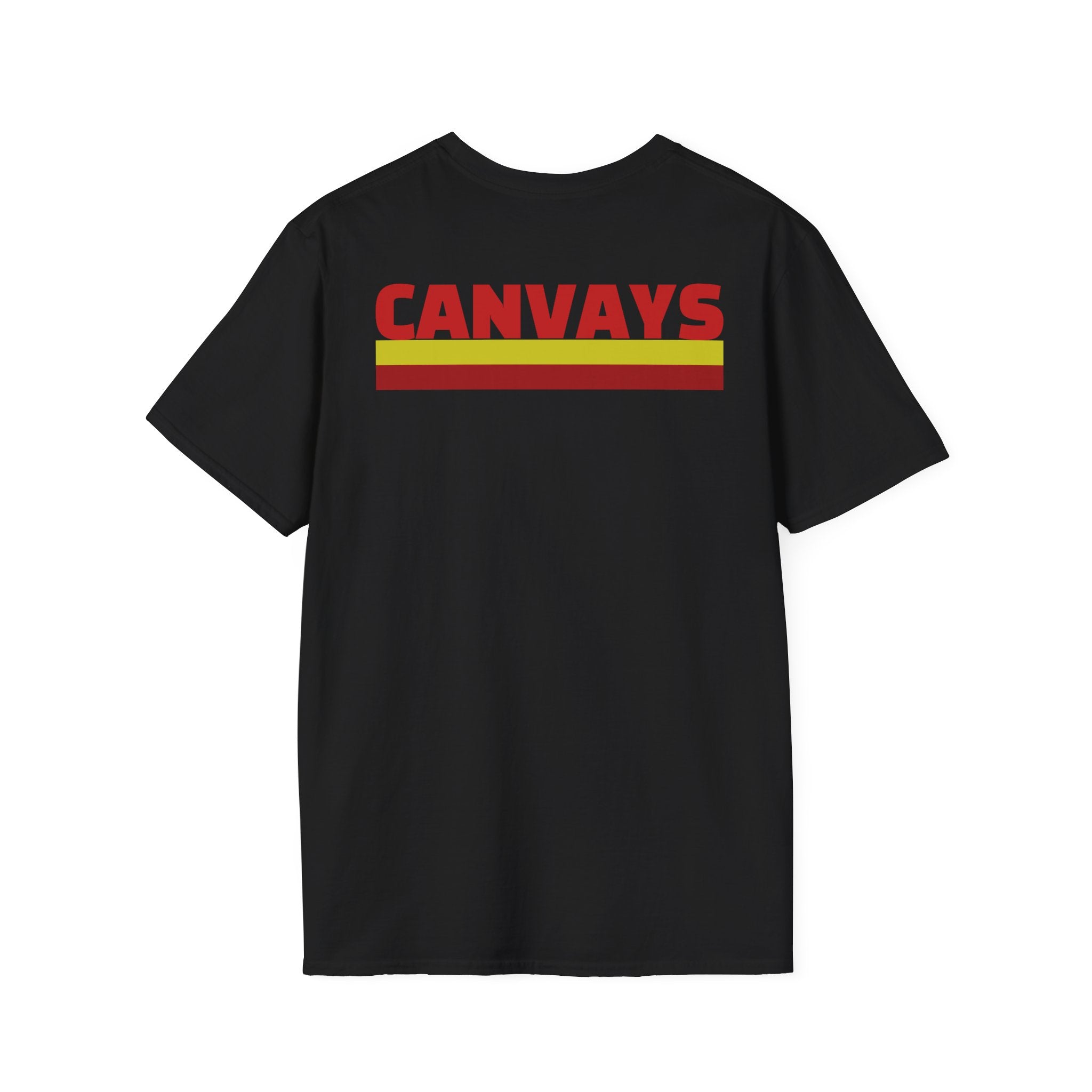 Heart Graphic T-Shirt — Retro Red & Lime Layered Heart Tee
