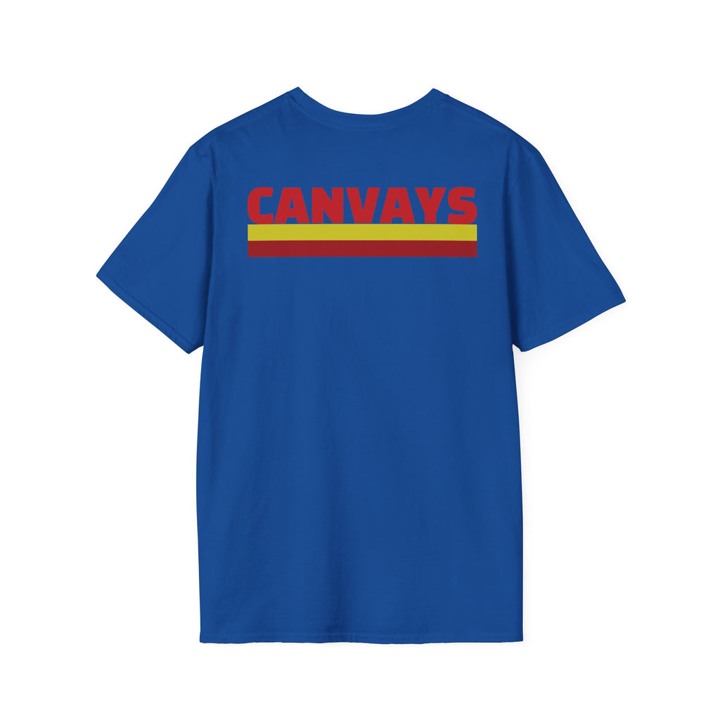 Heart Graphic T-Shirt — Retro Red & Lime Layered Heart Tee