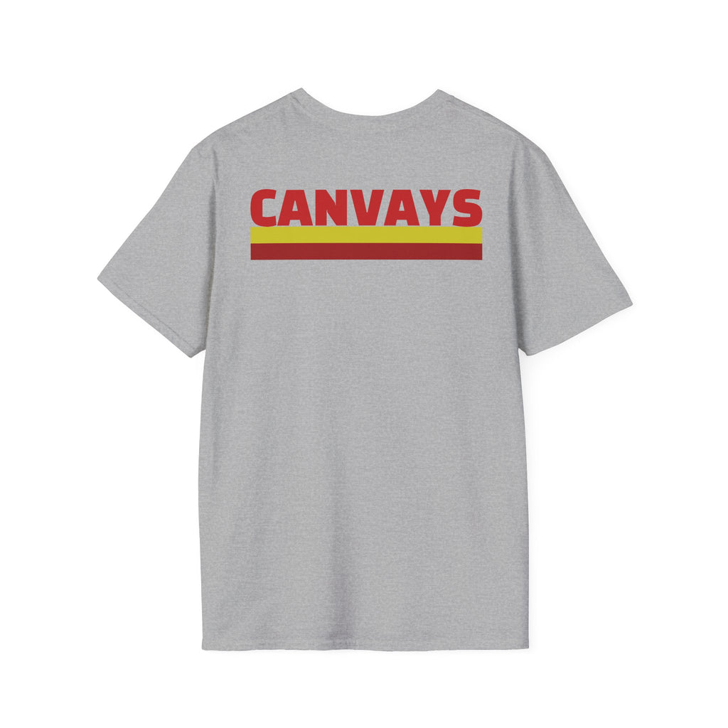 Heart Graphic T-Shirt — Retro Red & Lime Layered Heart Tee