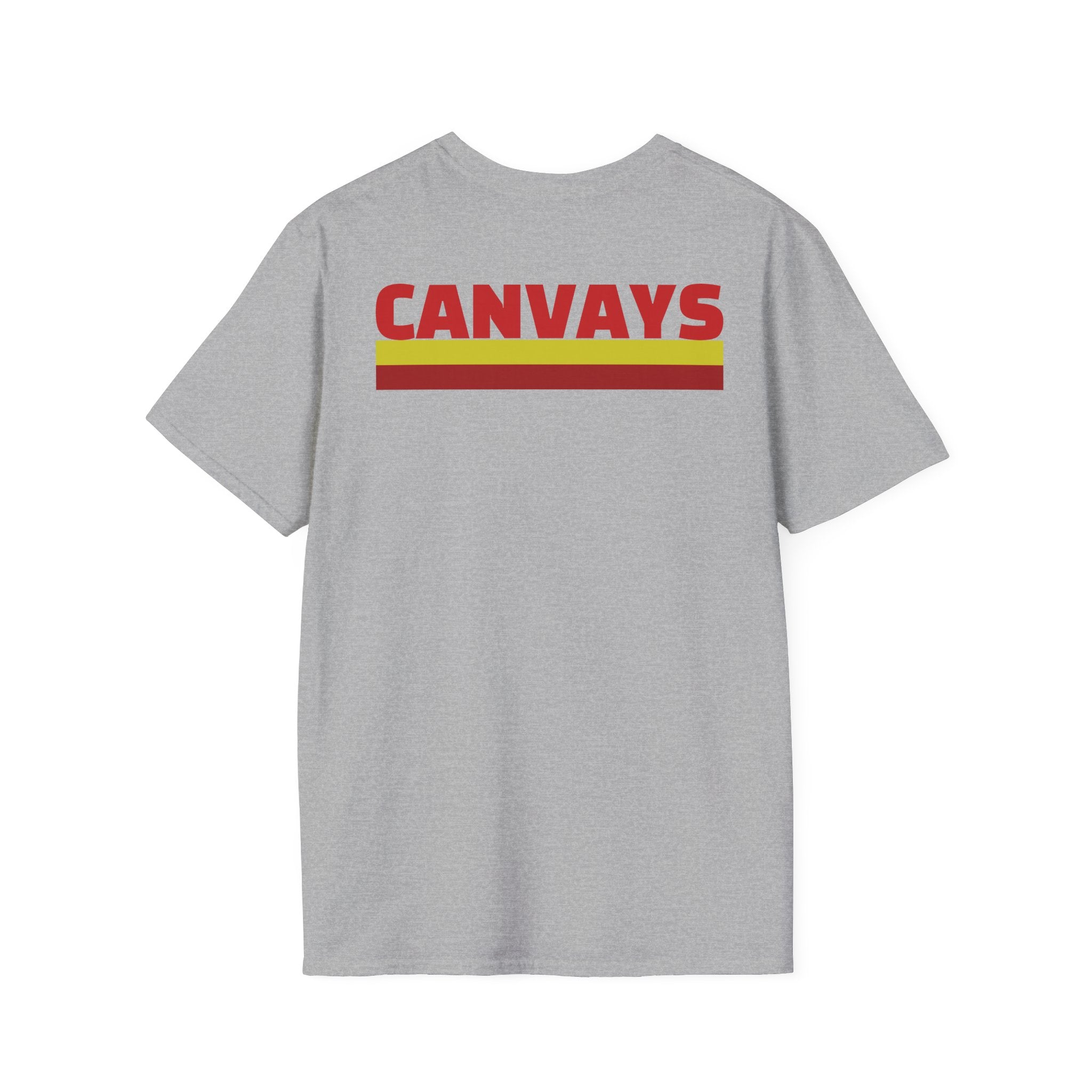 Heart Graphic T-Shirt — Retro Red & Lime Layered Heart Tee