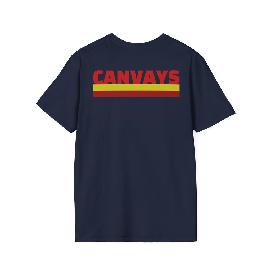 Heart Graphic T-Shirt — Retro Red & Lime Layered Heart Tee