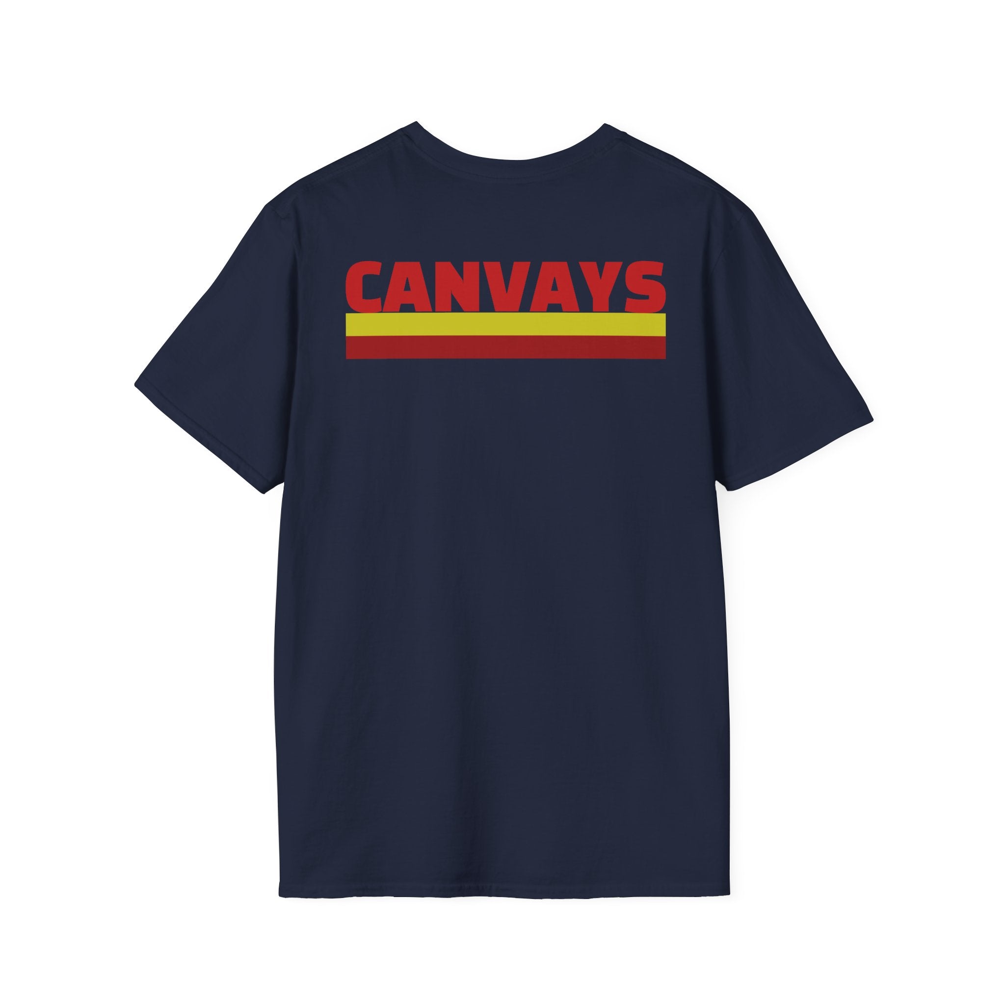 Heart Graphic T-Shirt — Retro Red & Lime Layered Heart Tee