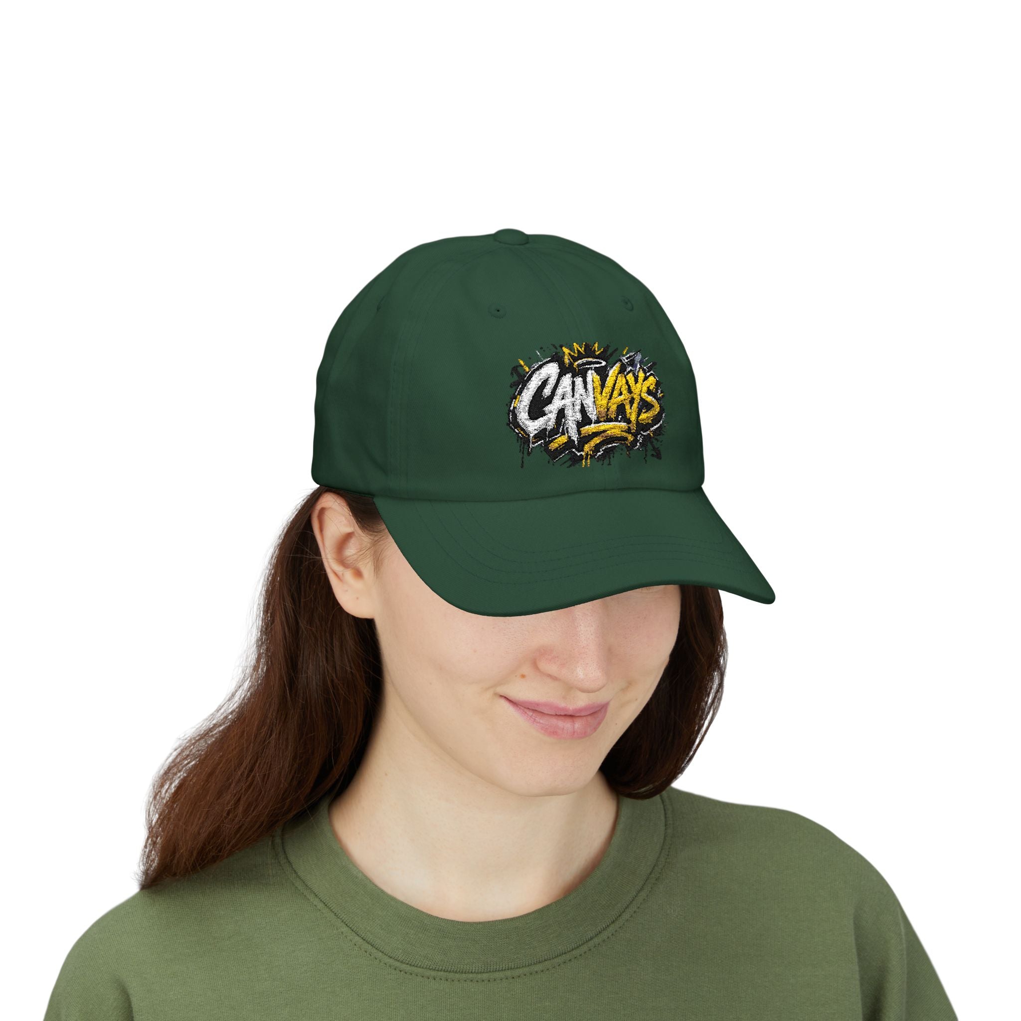 Classic Dad Cap — Graffiti “CANVAYS” Embroidered Baseball Hat