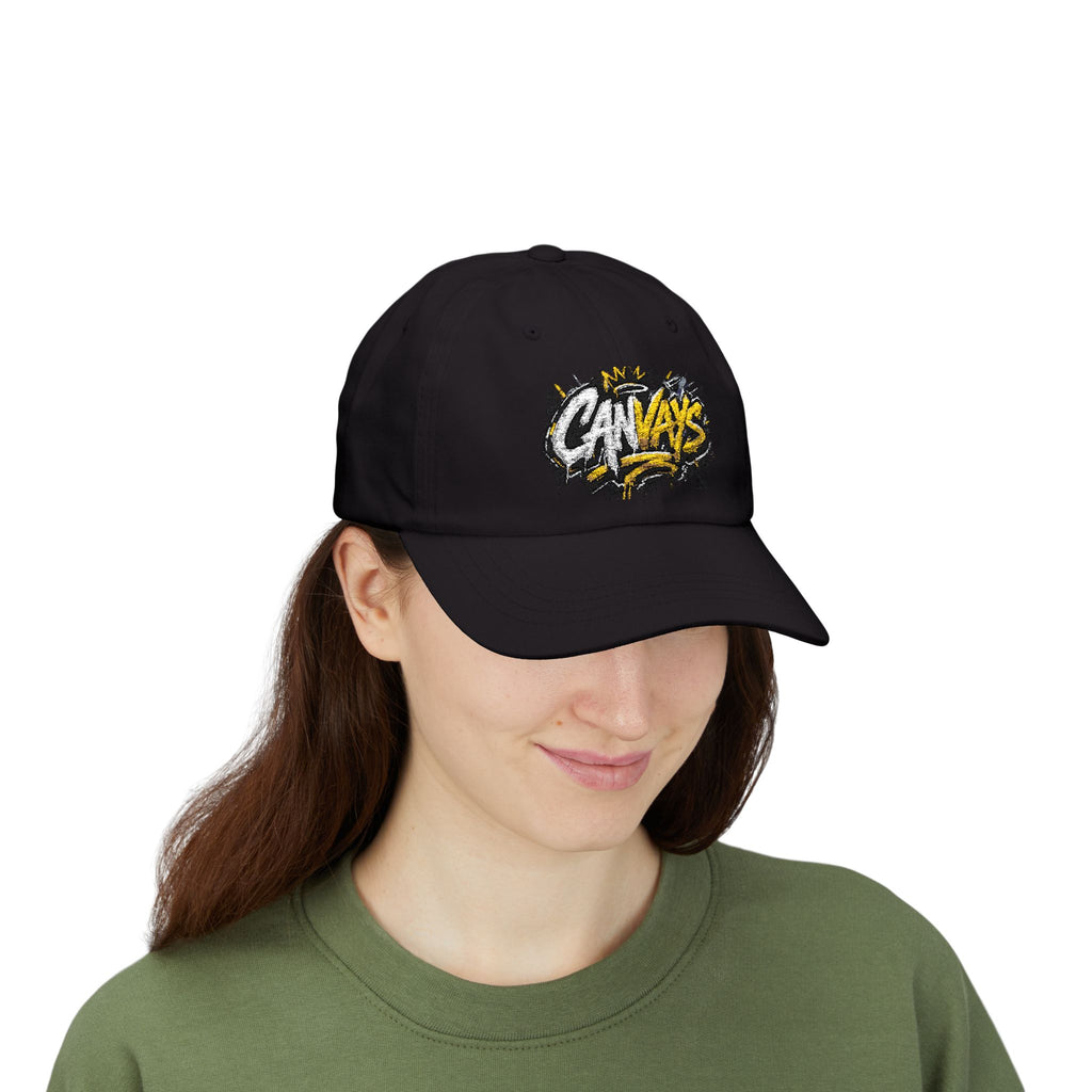 Classic Dad Cap — Graffiti “CANVAYS” Embroidered Baseball Hat
