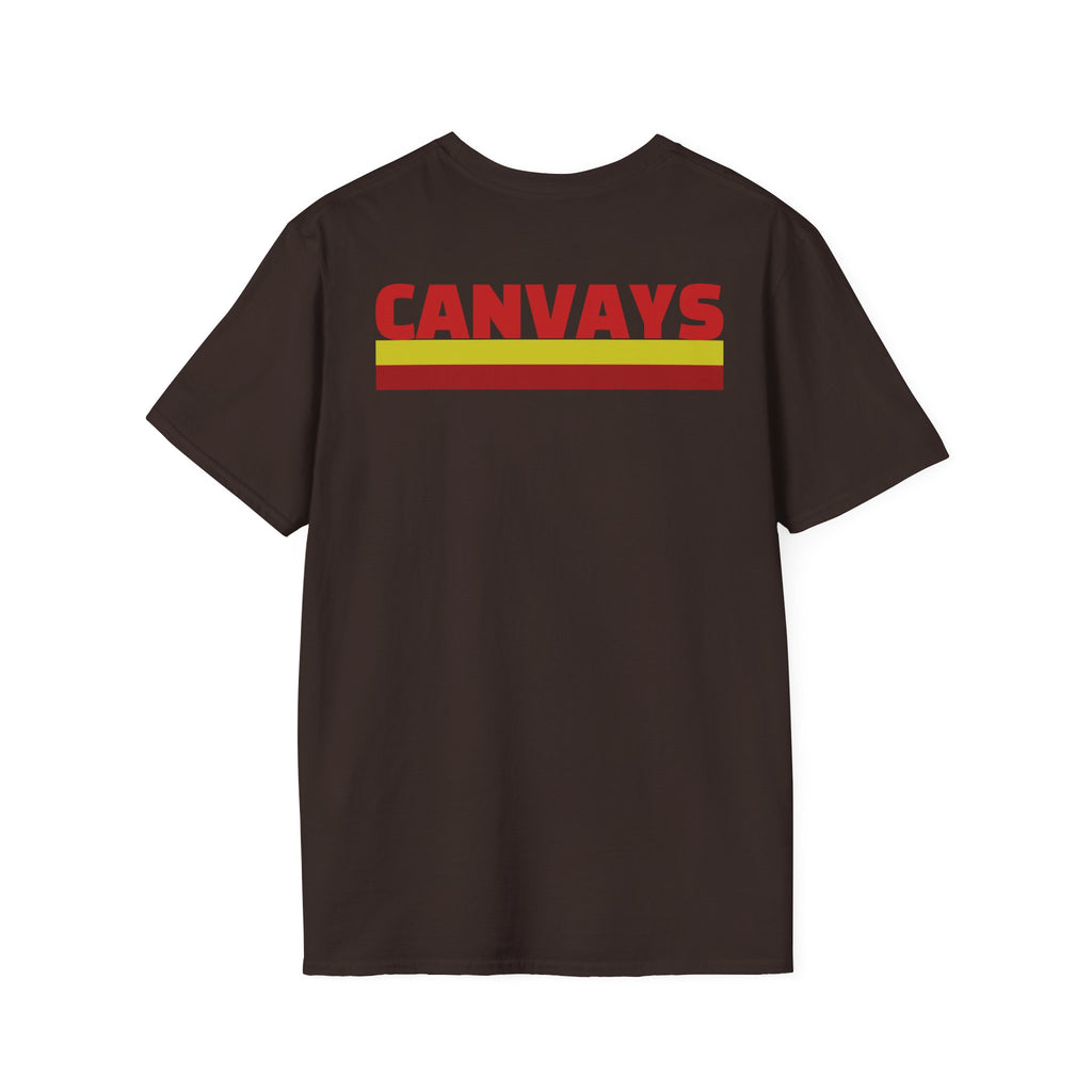 Heart Graphic T-Shirt — Retro Red & Lime Layered Heart Tee
