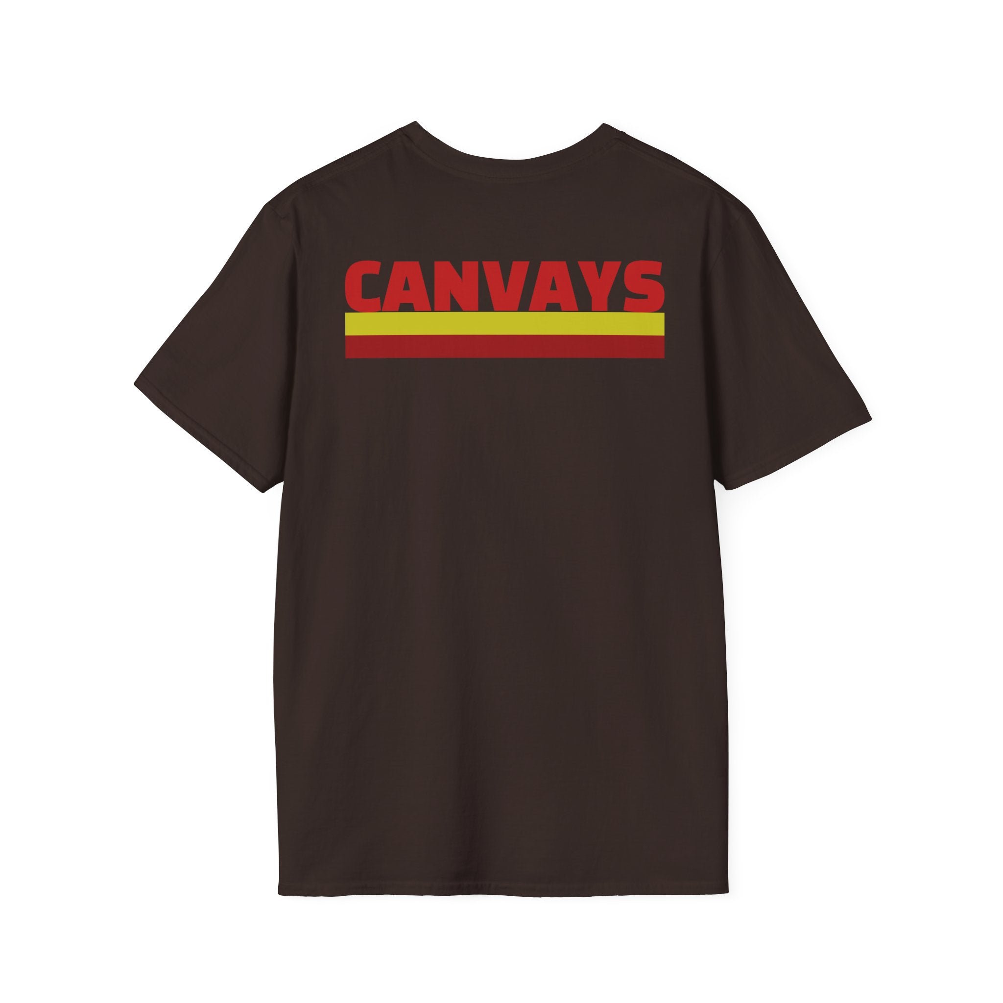 Heart Graphic T-Shirt — Retro Red & Lime Layered Heart Tee