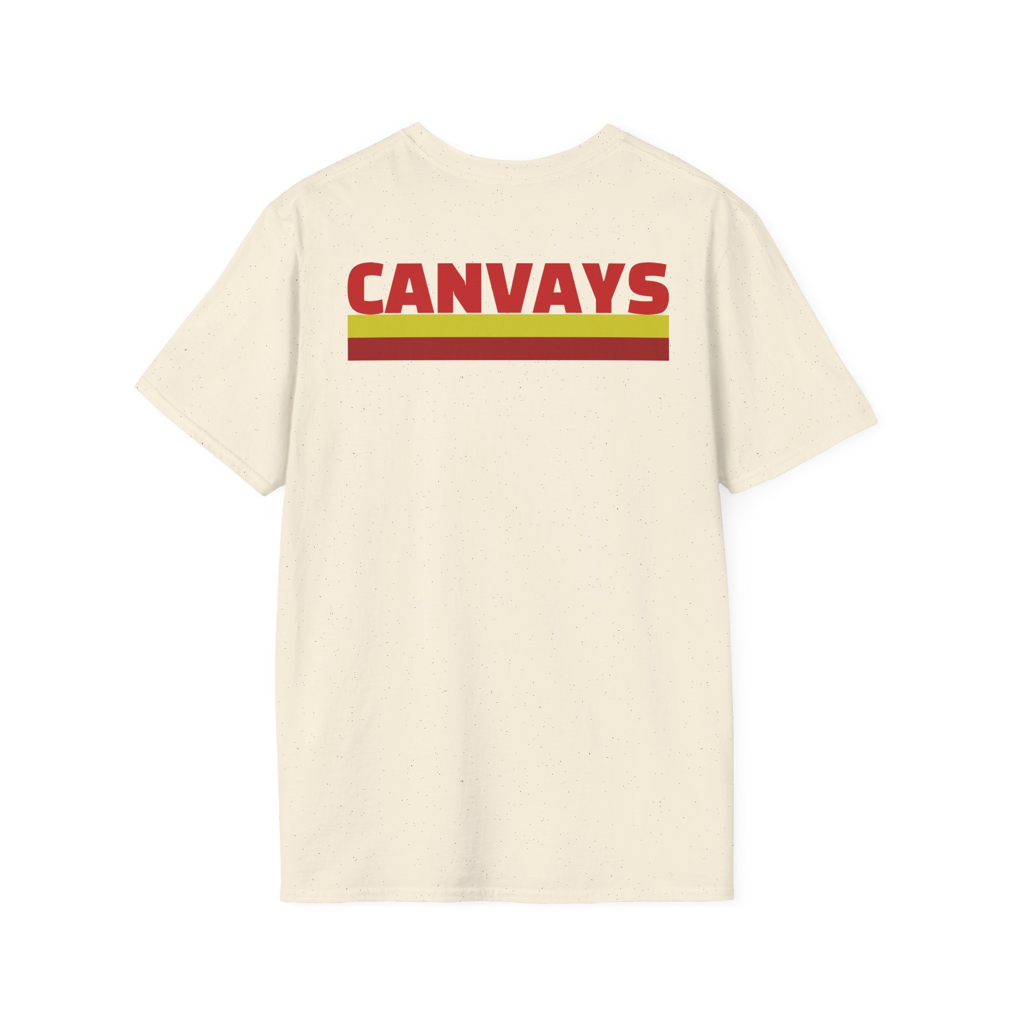 Heart Graphic T-Shirt — Retro Red & Lime Layered Heart Tee