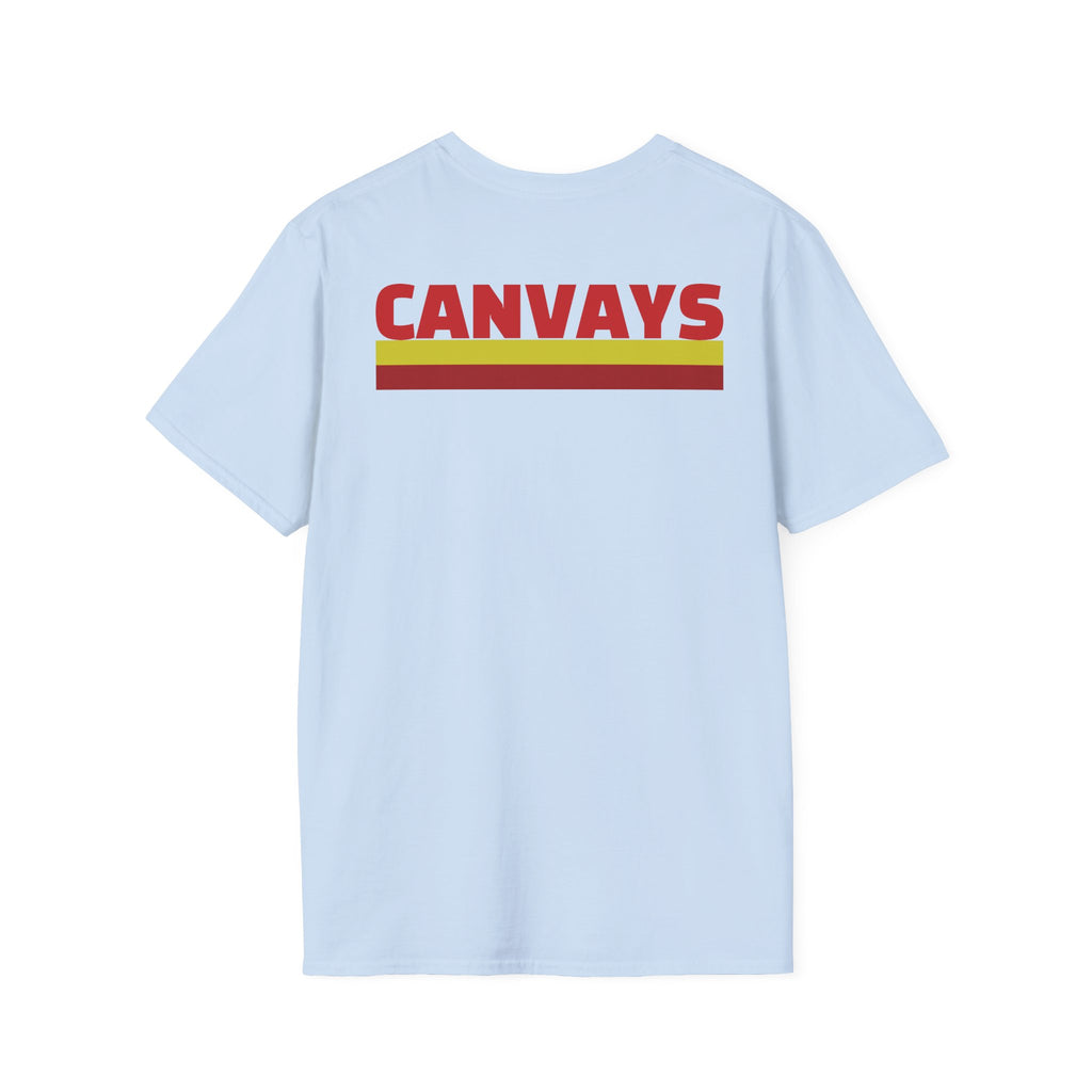 Heart Graphic T-Shirt — Retro Red & Lime Layered Heart Tee