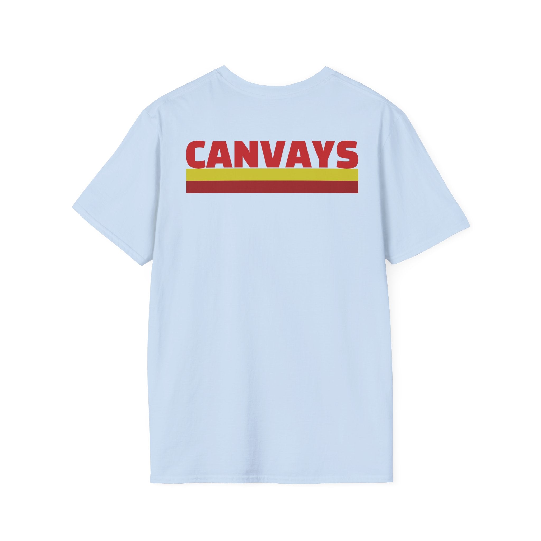 Heart Graphic T-Shirt — Retro Red & Lime Layered Heart Tee