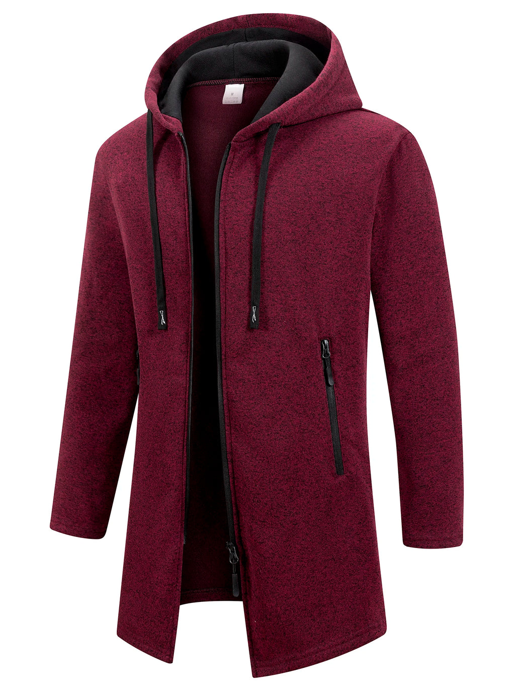 Nuevas sudaderas de manga larga para hombre Streetwear con cremallera, capucha, oversize, chaqueta abrigo de invierno cálido, chándal para hombre