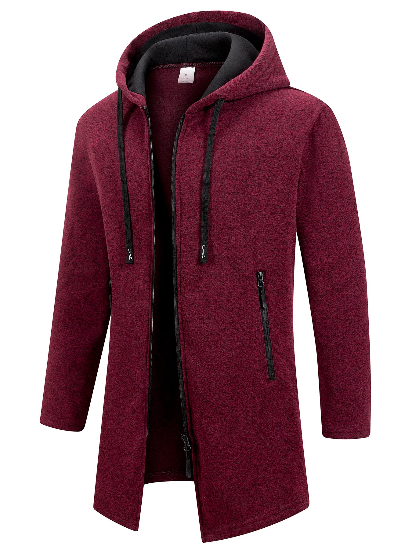 Nuevas sudaderas de manga larga para hombre Streetwear con cremallera, capucha, oversize, chaqueta abrigo de invierno cálido, chándal para hombre