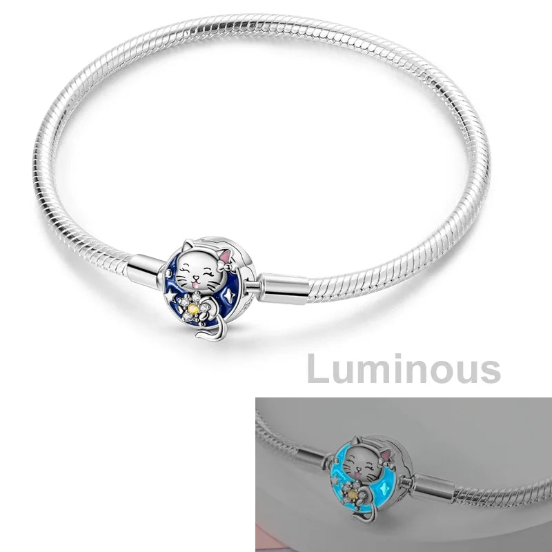 17-20CM 925 Sterling Silver Original Bracelets Heart Dream Catcher Butterfly Bracelet Fit DIY Charms Beads Fashion Women Jewelry