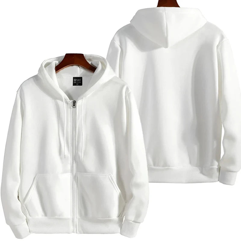 Sudaderas con cremallera Otoño Invierno Para Hombre Nueva Sudadera con Capucha de Manga Larga Moda Casual Ropa Deportiva Para Hombre Ropa Suelta
