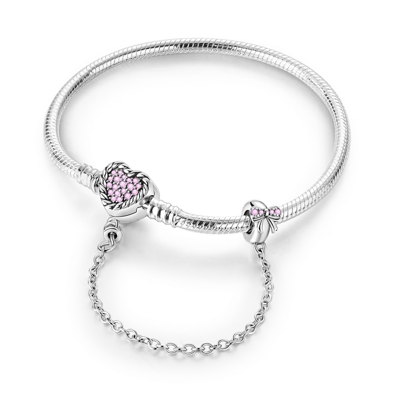 17-20CM 925 Sterling Silver Original Bracelets Heart Dream Catcher Butterfly Bracelet Fit DIY Charms Beads Fashion Women Jewelry