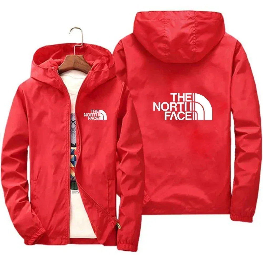 2026 model men's casual outdoor sportswear. Men's fashionable jacket, large size S-7XL model. Windproof zipper hooded jacket
