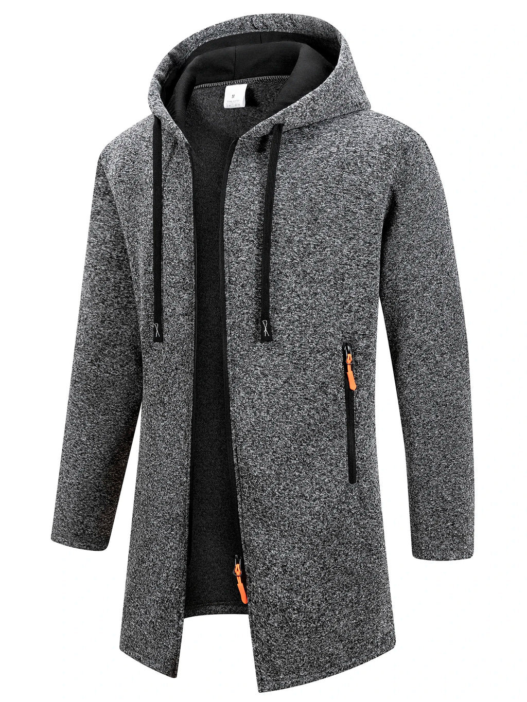 Nuevas sudaderas de manga larga para hombre Streetwear con cremallera, capucha, oversize, chaqueta abrigo de invierno cálido, chándal para hombre