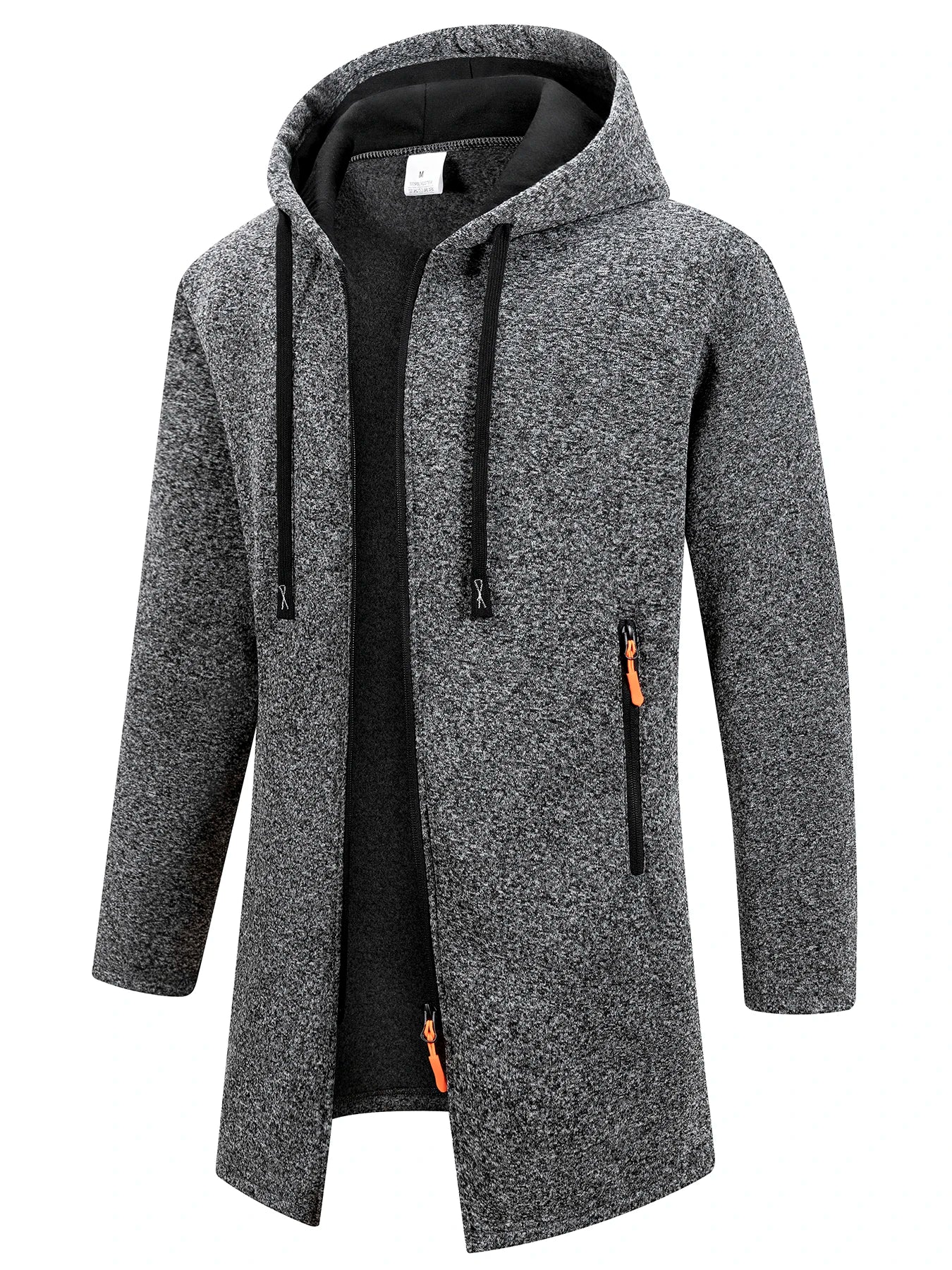 Nuevas sudaderas de manga larga para hombre Streetwear con cremallera, capucha, oversize, chaqueta abrigo de invierno cálido, chándal para hombre