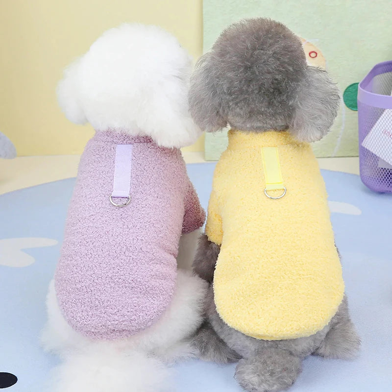 Winter Warm Dog Sweater for Small Dogs Plush Dog Clothes Soft Puppy Coat Jacket Chihuahua Teddy Puppy Clothes Dog Supplies