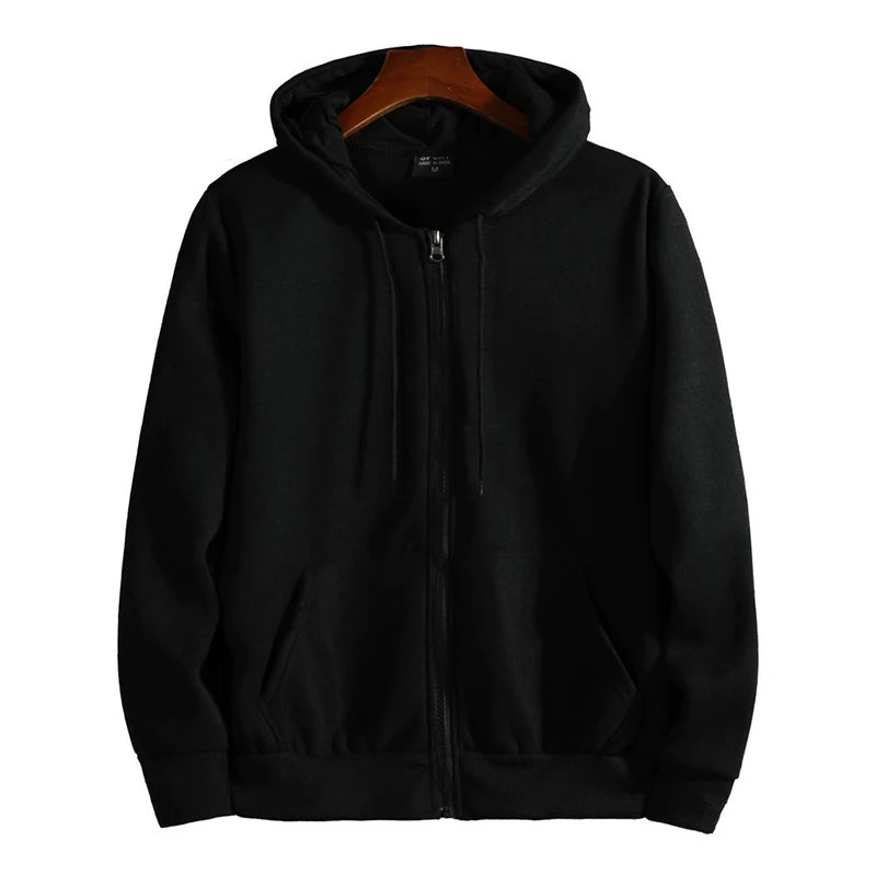 Sudaderas con cremallera Otoño Invierno Para Hombre Nueva Sudadera con Capucha de Manga Larga Moda Casual Ropa Deportiva Para Hombre Ropa Suelta