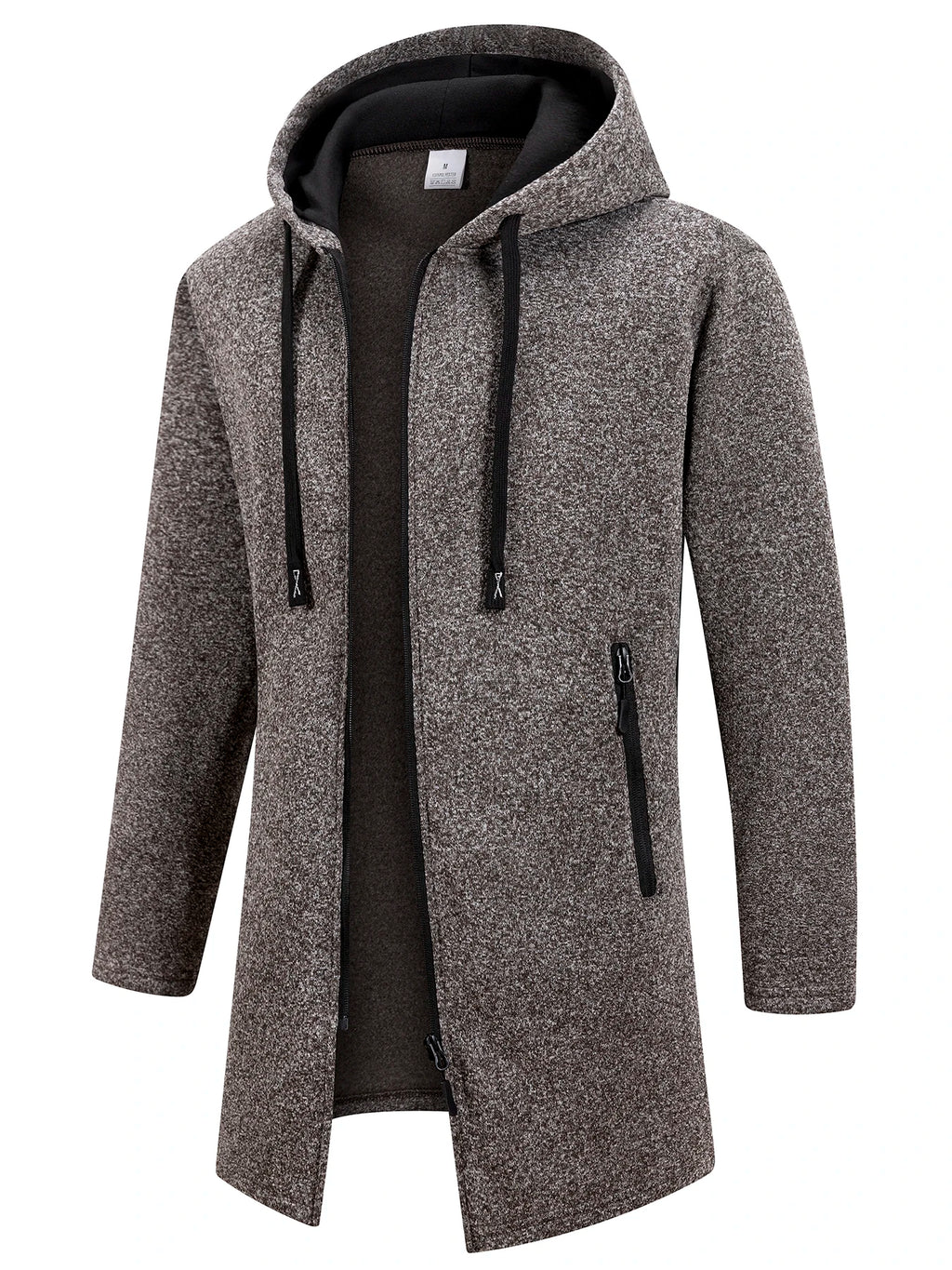 Nuevas sudaderas de manga larga para hombre Streetwear con cremallera, capucha, oversize, chaqueta abrigo de invierno cálido, chándal para hombre