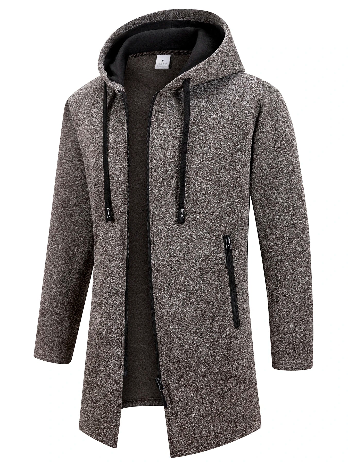 Nuevas sudaderas de manga larga para hombre Streetwear con cremallera, capucha, oversize, chaqueta abrigo de invierno cálido, chándal para hombre