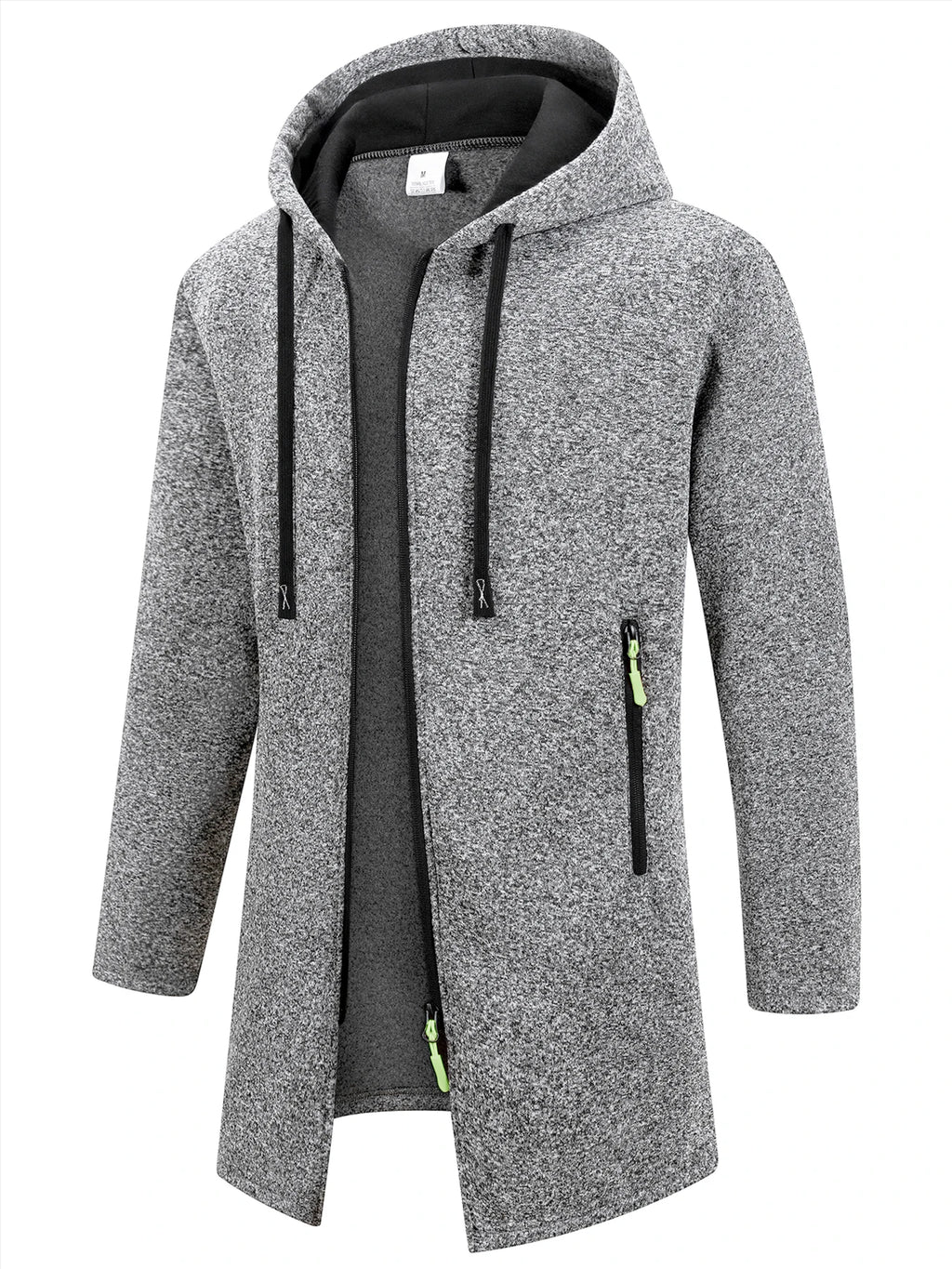Nuevas sudaderas de manga larga para hombre Streetwear con cremallera, capucha, oversize, chaqueta abrigo de invierno cálido, chándal para hombre