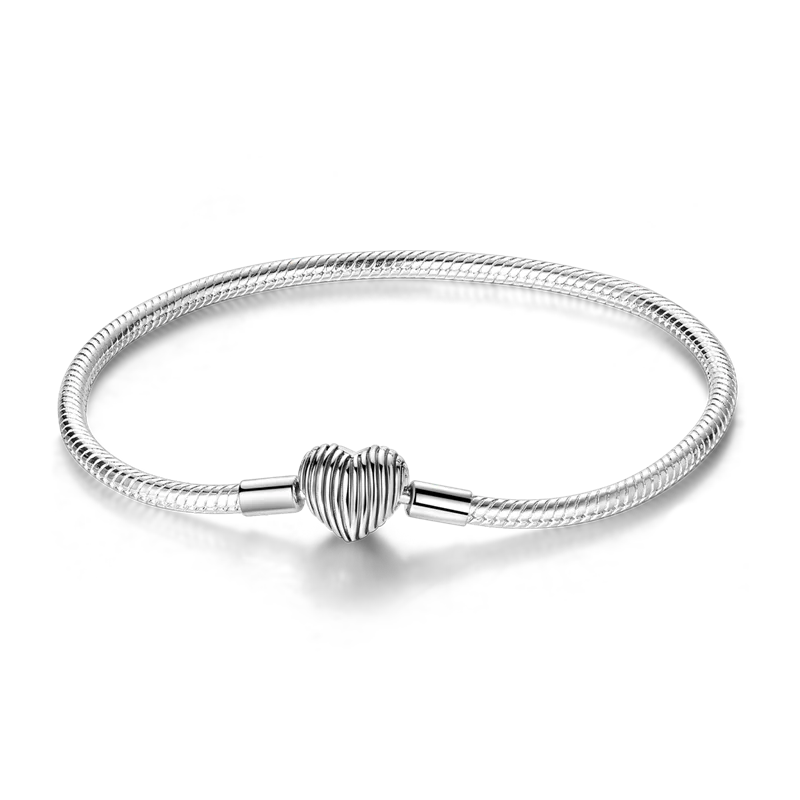 17-20CM 925 Sterling Silver Original Bracelets Heart Dream Catcher Butterfly Bracelet Fit DIY Charms Beads Fashion Women Jewelry
