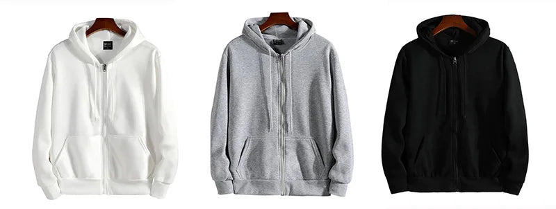 Sudaderas con cremallera Otoño Invierno Para Hombre Nueva Sudadera con Capucha de Manga Larga Moda Casual Ropa Deportiva Para Hombre Ropa Suelta