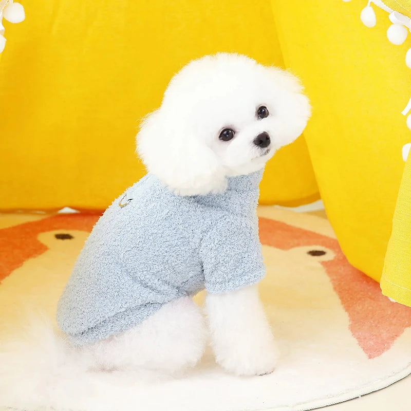 Winter Warm Dog Sweater for Small Dogs Plush Dog Clothes Soft Puppy Coat Jacket Chihuahua Teddy Puppy Clothes Dog Supplies
