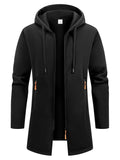 Nuevas sudaderas de manga larga para hombre Streetwear con cremallera, capucha, oversize, chaqueta abrigo de invierno cálido, chándal para hombre