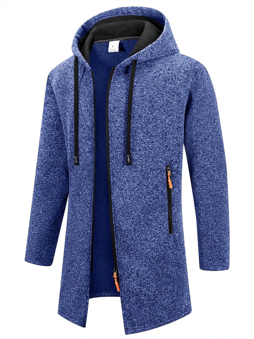 Nuevas sudaderas de manga larga para hombre Streetwear con cremallera, capucha, oversize, chaqueta abrigo de invierno cálido, chándal para hombre