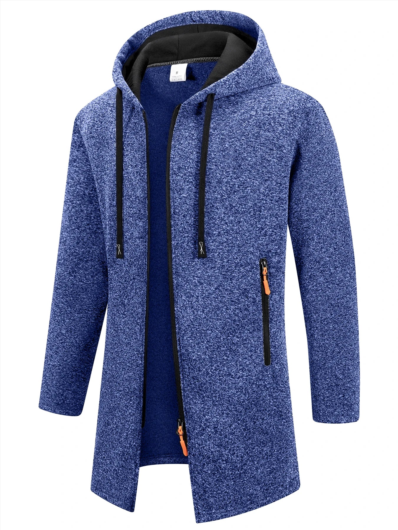 Nuevas sudaderas de manga larga para hombre Streetwear con cremallera, capucha, oversize, chaqueta abrigo de invierno cálido, chándal para hombre