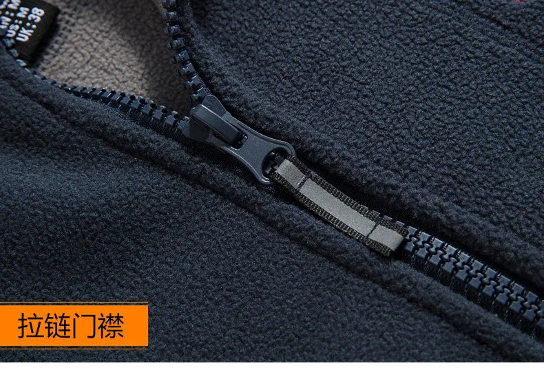 ¡Chaqueta de forro polar noruega! ¡Prenda exterior funcional a prueba de frío y de gran tamaño! Chaqueta de forro polar cálida para otoño e invierno