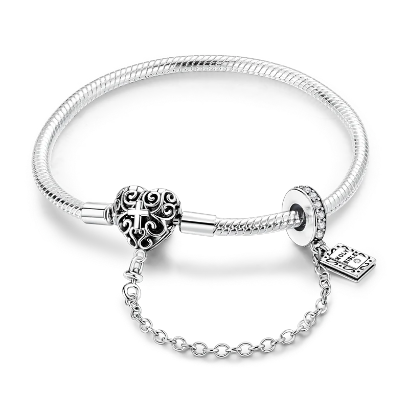 17-20CM 925 Sterling Silver Original Bracelets Heart Dream Catcher Butterfly Bracelet Fit DIY Charms Beads Fashion Women Jewelry
