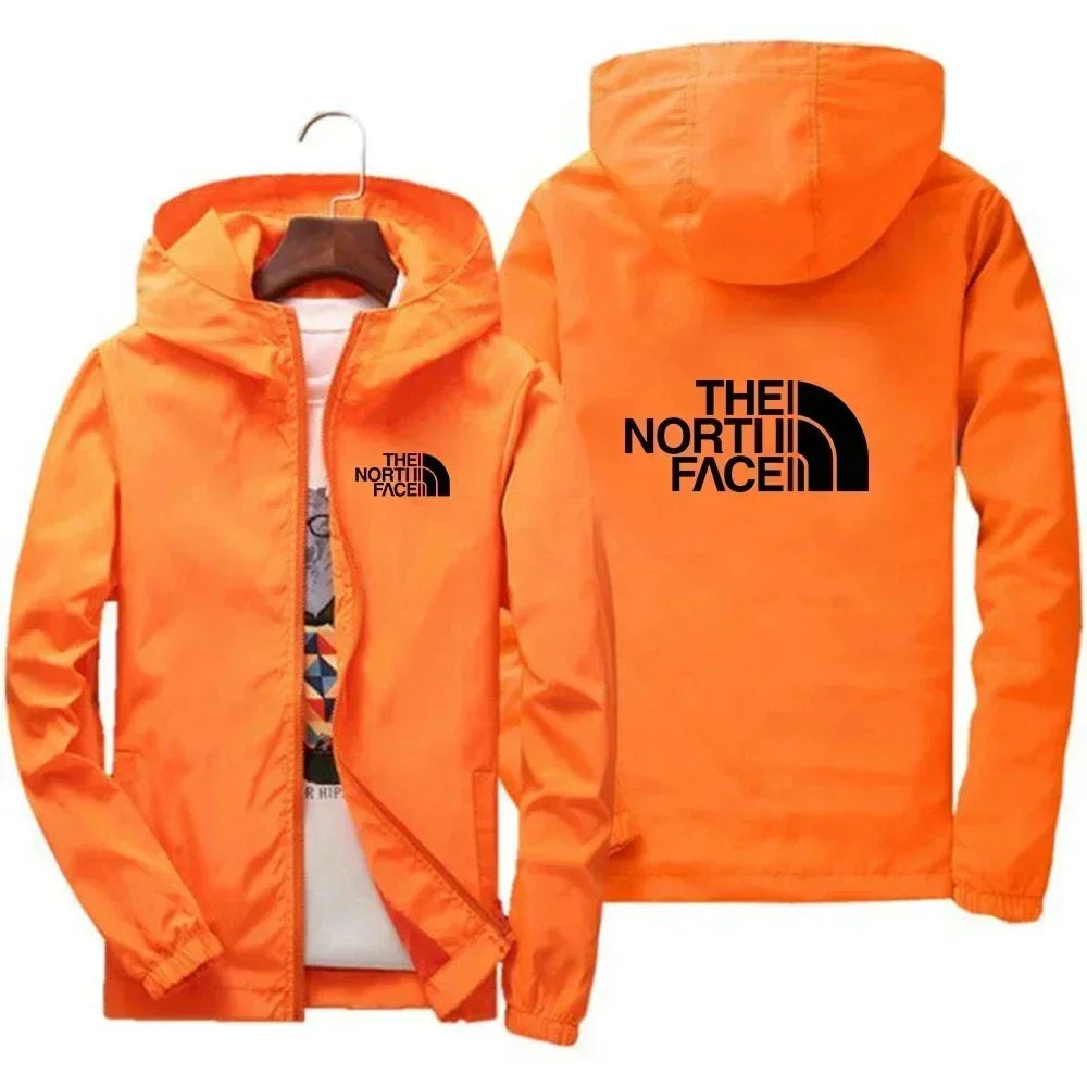 2026 model men's casual outdoor sportswear. Men's fashionable jacket, large size S-7XL model. Windproof zipper hooded jacket