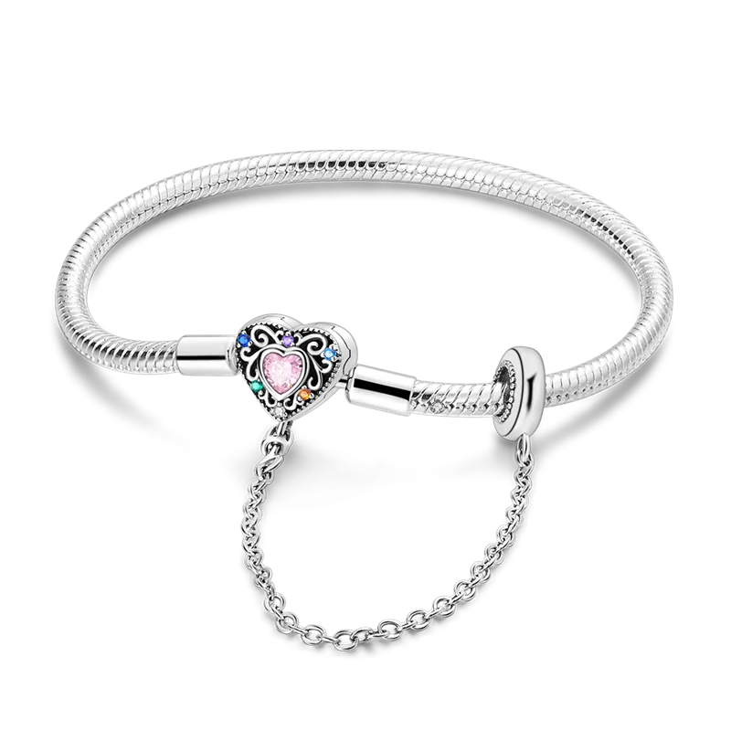 17-20CM 925 Sterling Silver Original Bracelets Heart Dream Catcher Butterfly Bracelet Fit DIY Charms Beads Fashion Women Jewelry