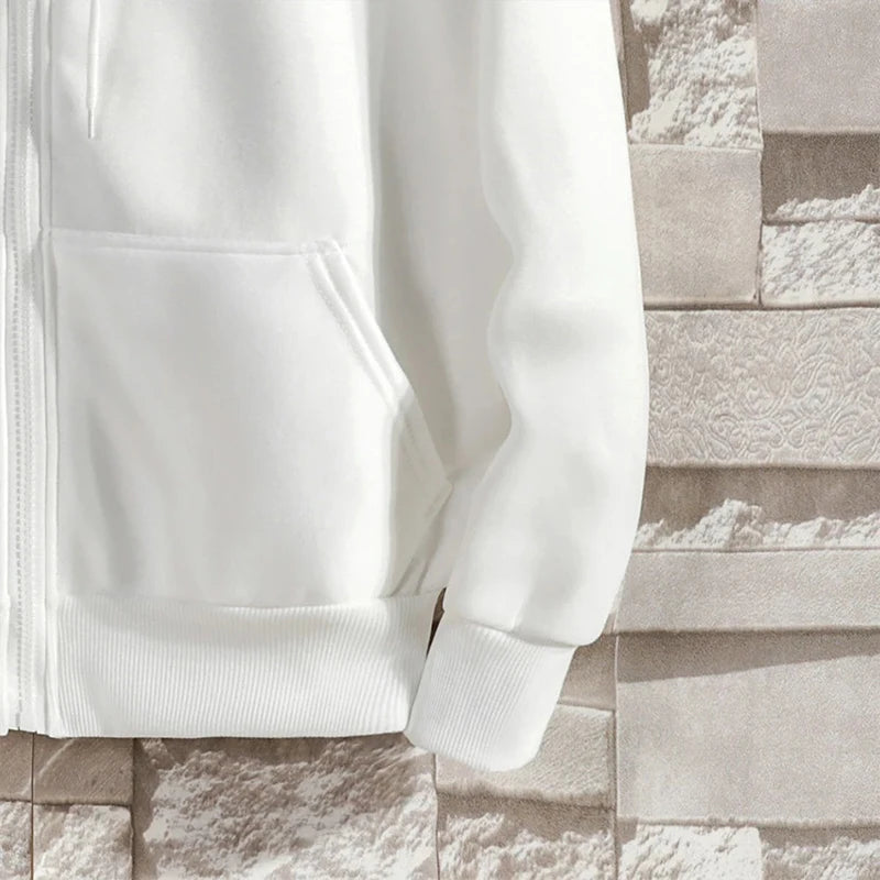 Sudaderas con cremallera Otoño Invierno Para Hombre Nueva Sudadera con Capucha de Manga Larga Moda Casual Ropa Deportiva Para Hombre Ropa Suelta