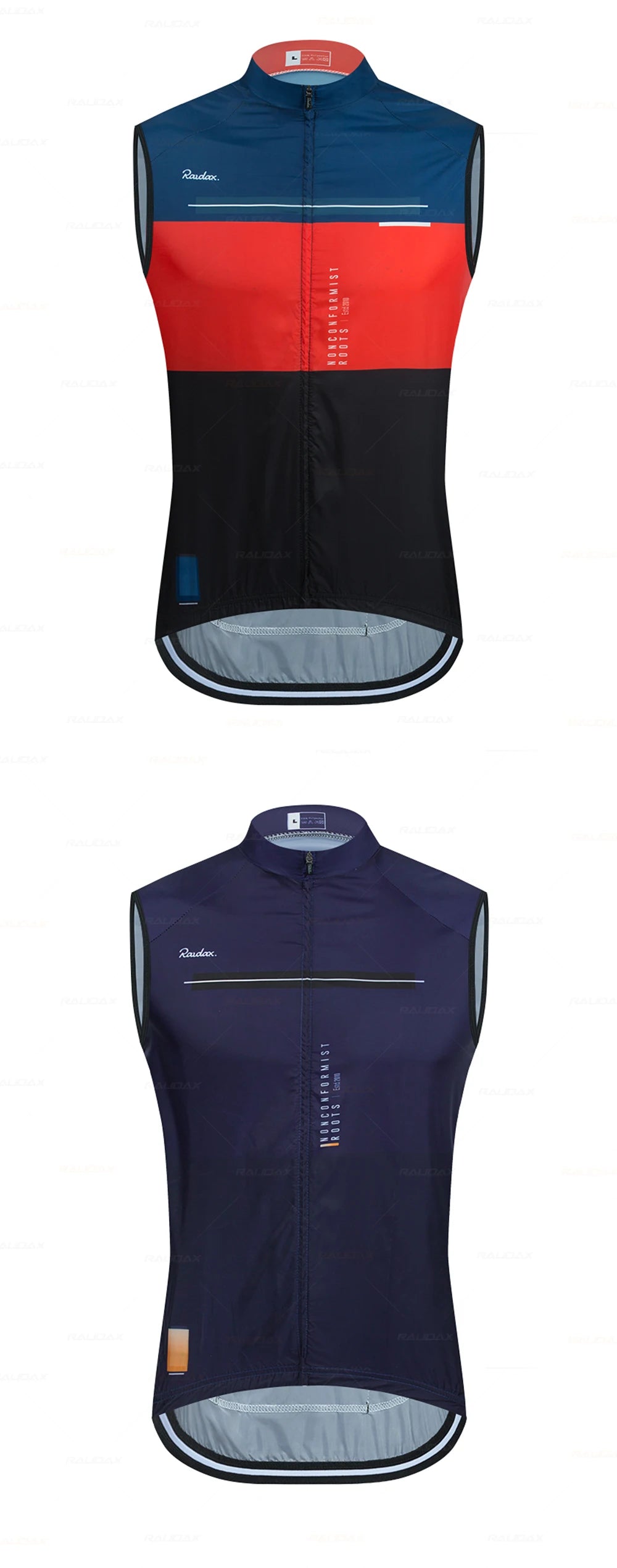 Men Raudax Sleeveless Cycling Vest Mesh Ciclismo Lets Gobik Undershirt Jersey Windproof Cycling Clothing Gilet Motorcycle Vest
