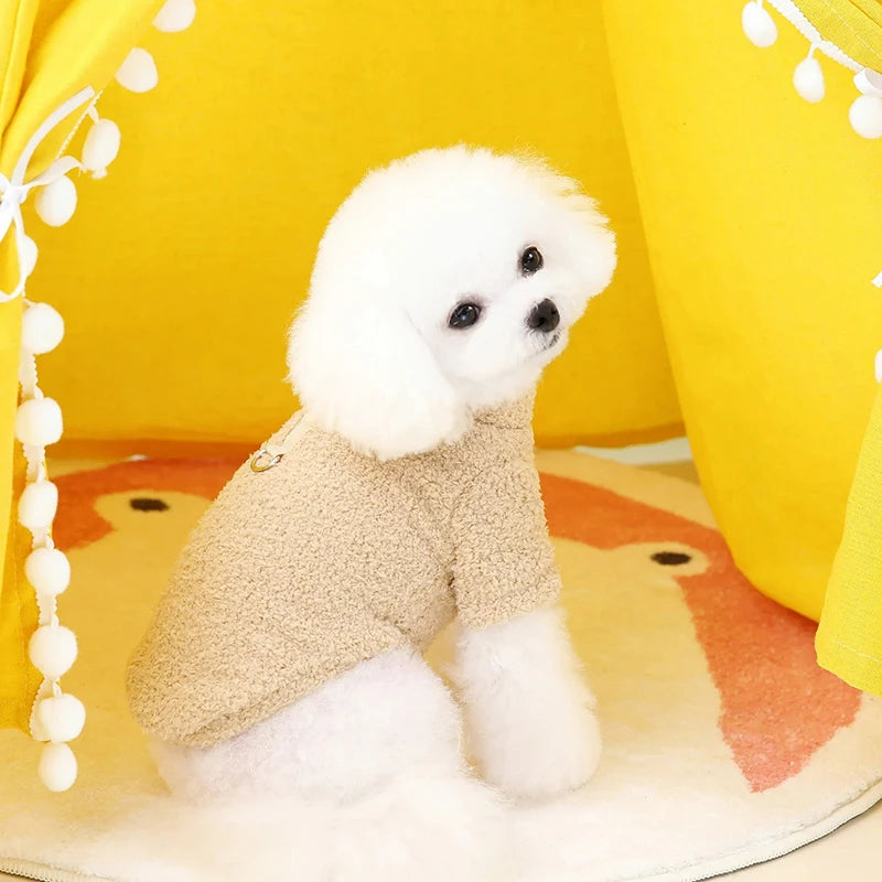Winter Warm Dog Sweater for Small Dogs Plush Dog Clothes Soft Puppy Coat Jacket Chihuahua Teddy Puppy Clothes Dog Supplies
