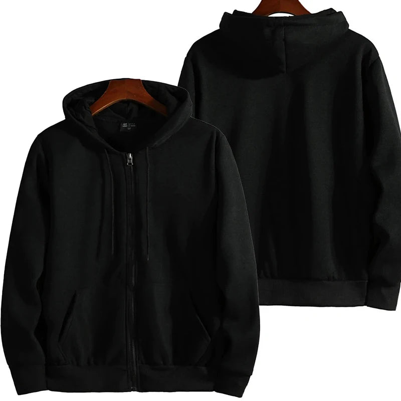 Sudaderas con cremallera Otoño Invierno Para Hombre Nueva Sudadera con Capucha de Manga Larga Moda Casual Ropa Deportiva Para Hombre Ropa Suelta